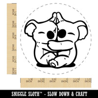 Koalas Hugging Cute Love Self-Inking Rubber Stamp for Stamping Ink Stamper Crafting Planners