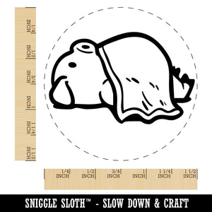 Laying Pig in a Blanket Port Funny Pork Self-Inking Rubber Stamp for Stamping Ink Stamper Crafting Planners