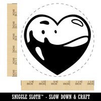 Liquid Filled Heart Blood Health Life Self-Inking Rubber Stamp for Stamping Ink Stamper Crafting Planners