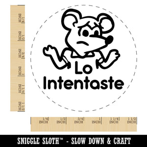 Lo Intentaste Spanish You Tried Mouse Teacher Stamp Self-Inking Rubber Stamp for Stamping Ink Stamper Crafting Planners