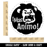 Mas Animo Lion Spanish Encouragement Teacher Stamp Self-Inking Rubber Stamp for Stamping Ink Stamper Crafting Planners