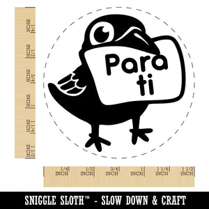 Para Ti Spanish Bird Crow For You Letter Raven Teacher Stamp Self-Inking Rubber Stamp for Stamping Ink Stamper