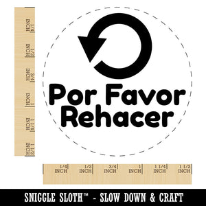 Por Favor Rehacer Please Redo Spanish Teacher Stamp Self-Inking Rubber Stamp for Stamping Ink Stamper Crafting Planners