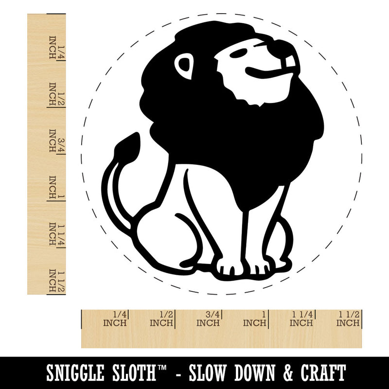 Proud Lion Head Held High Self-Inking Rubber Stamp for Stamping Ink Stamper Crafting Planners