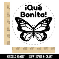 Que Bonita How Beautiful Butterfly Mariposa Spanish Teacher Stamp Self-Inking Rubber Stamp for Stamping Ink Stamper