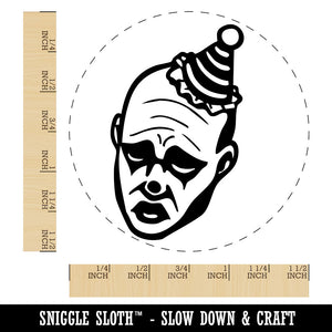 Realistic Sad Clown Man Jester Self-Inking Rubber Stamp for Stamping Ink Stamper Crafting Planners