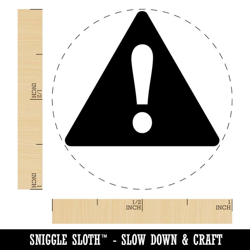 Caution Danger Triangle Warning Self-Inking Rubber Stamp Crafting Planners