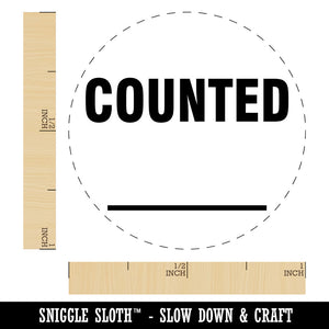 Counted Fill Inventory Management Manufacturing Label Self-Inking Rubber Stamp