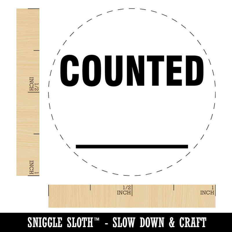 Counted Fill Inventory Management Manufacturing Label Self-Inking Rubber Stamp