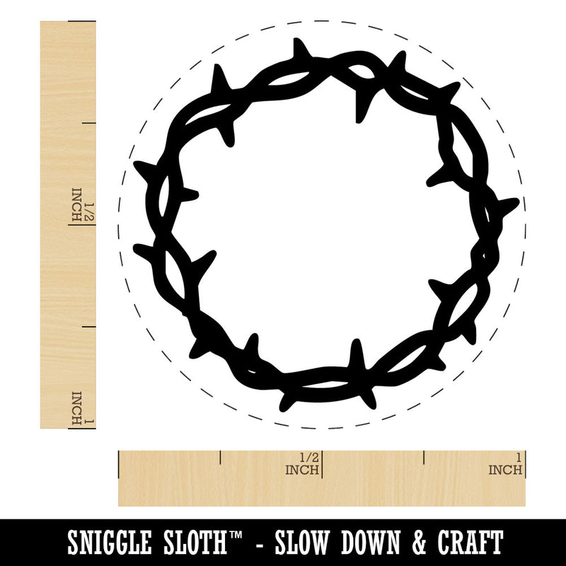 Crown of Thorns Jesus Christ Christianity Easter Self-Inking Rubber Stamp