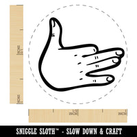 Dog Shadow Puppet Hand Self-Inking Rubber Stamp Crafting Planners