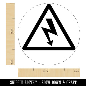 Electrical Hazard Risk Warning Danger Sign Self-Inking Rubber Stamp Crafting