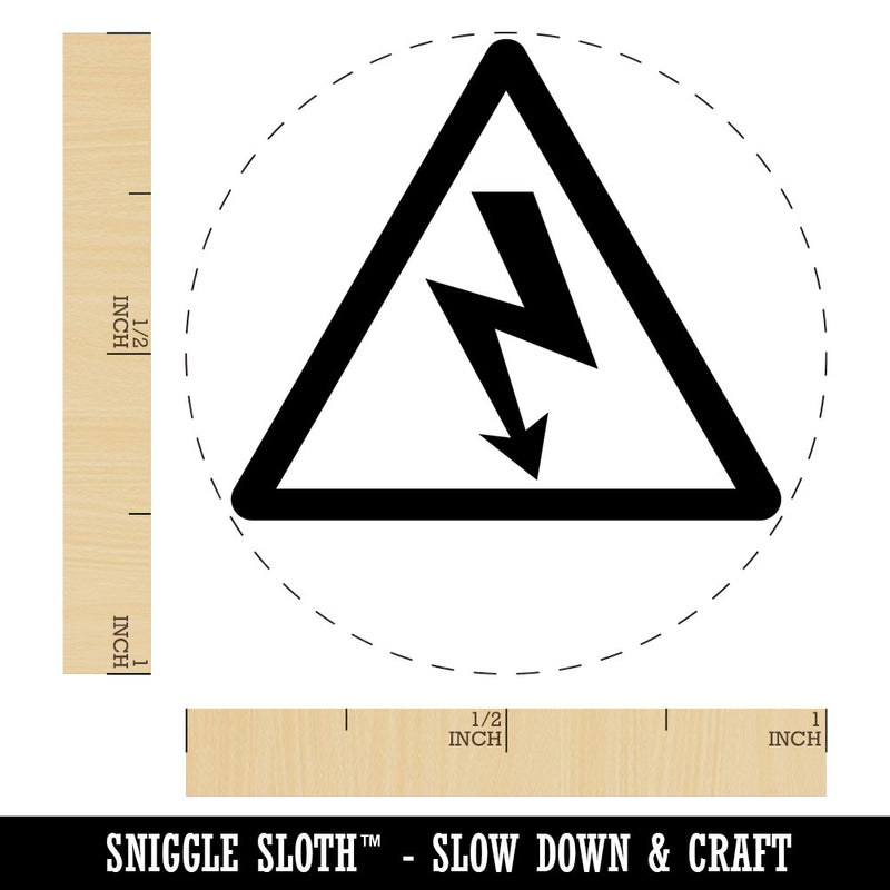 Electrical Hazard Risk Warning Danger Sign Self-Inking Rubber Stamp Crafting