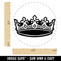 Elegant Crown Royalty King Queen Self-Inking Rubber Stamp Crafting Planners