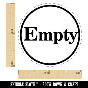 Empty Indicator Status Circle Self-Inking Rubber Stamp Crafting Planners