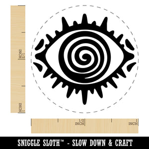 Hypnotic Eye Swirl Pattern Trance Illusion Perception Self-Inking Rubber Stamp