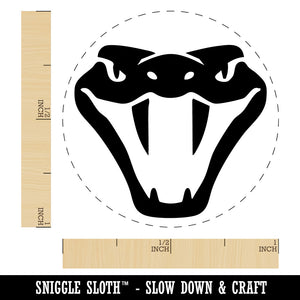 Intimidating Viper Snake Head Rattlesnake Hand Self-Inking Rubber Stamp Crafting