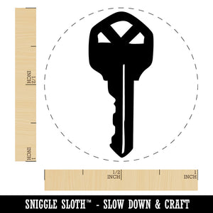 Modern House Key Silhouette Self-Inking Rubber Stamp for Crafting Planners