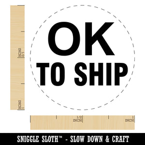 OK To Ship Production Inventory Management Manufacturing Label Self-Inking Stamp