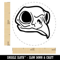 Owl Bird Skull Bones Skeleton Self-Inking Rubber Stamp Crafting Planners