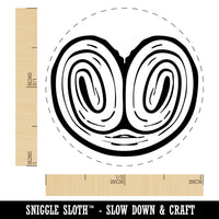 Palmier Palmera French Pastry Cookie Self-Inking Rubber Stamp Crafting Planners