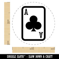 Playing Card Ace of Clubs Self-Inking Rubber Stamp for Stamping Crafting Planner