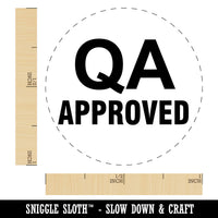 QA Approved Quality Assurance Manufacturing Label Self-Inking Rubber Stamp