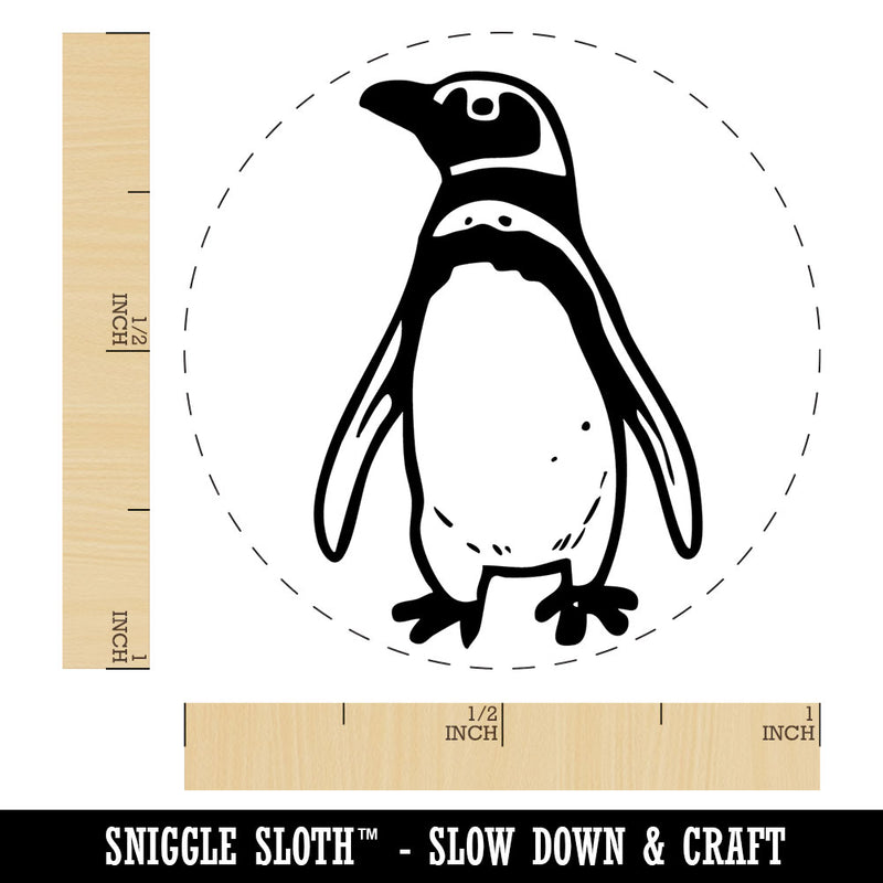 Realistic Magellanic Penguin Bird South America Self-Inking Rubber Stamp