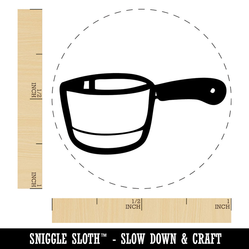 Small Cooking Pot Sauce Pan Self-Inking Rubber Stamp Crafting Planners