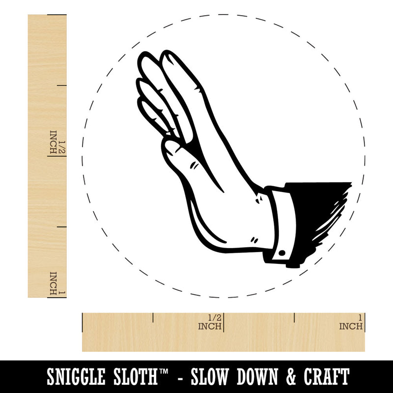 Stop Wait Halt Hand Gesture Self-Inking Rubber Stamp for Crafting Planner