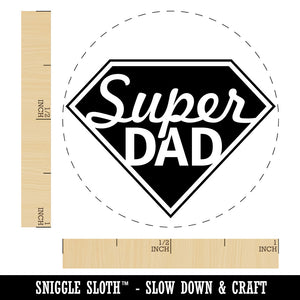 Super Dad Father's Day Superhero Diamond Self-Inking Rubber Stamp Crafting