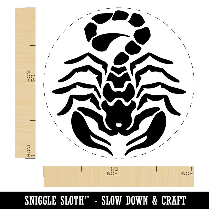 Tribal Scorpion Ready to Strike Self-Inking Rubber Stamp for Crafting Planners