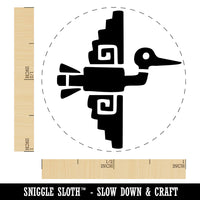 Tribal Southwestern Crane Bird Flying Self-Inking Rubber Stamp Crafting Planners