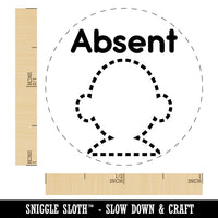 Absent Student School Self-Inking Rubber Stamp for Stamping Ink Stamper Crafting Planners