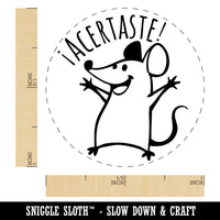 Acertaste Spanish Right Correct Cheering Mouse Teacher Stamp Self-Inking Rubber Stamp for Stamping Ink Stamper