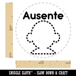 Ausente Absent Spanish Student Teacher Stamp Self-Inking Rubber Stamp for Stamping Ink Stamper Crafting Planners