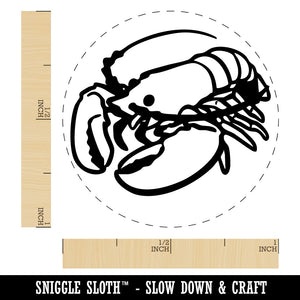 Awesome Atlantic Lobster Seafood Crustacean Self-Inking Rubber Stamp for Stamping Ink Stamper Crafting Planners