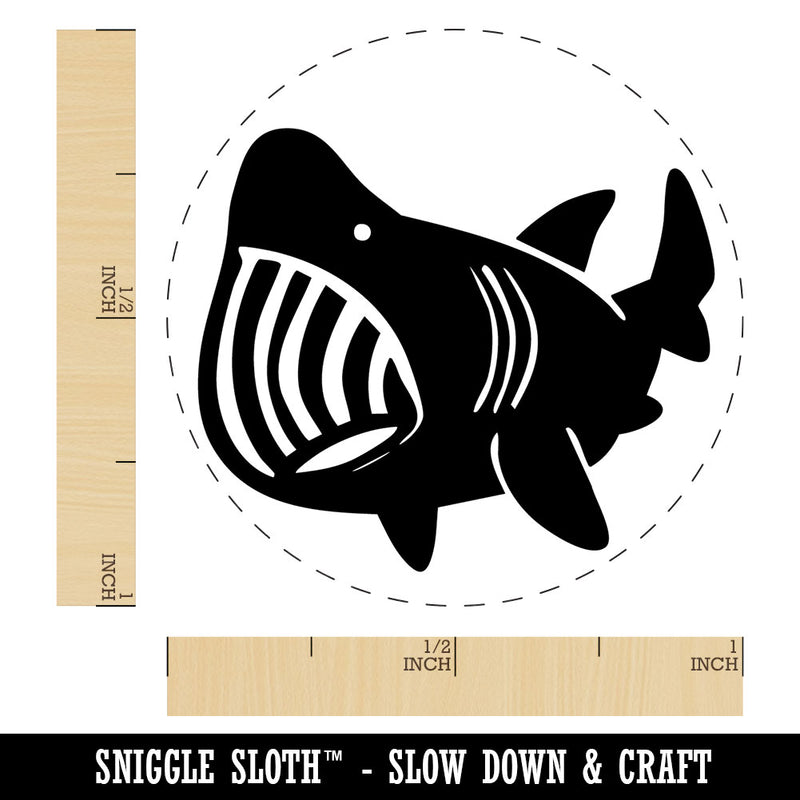 Big Mouth Basking Shark Marine Sea Creature Self-Inking Rubber Stamp for Stamping Ink Stamper Crafting Planners