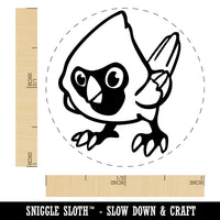 Cartoon Cardinal Bird Curious Self-Inking Rubber Stamp for Stamping Ink Stamper Crafting Planners
