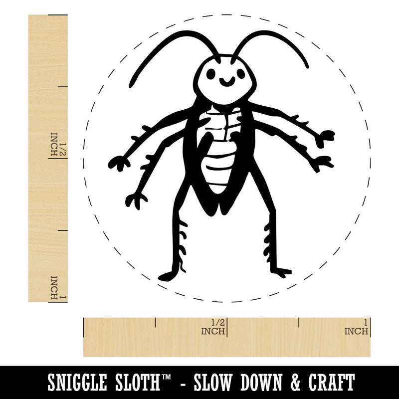 Cartoon Cockroach Bug Insect Vermin Pest Self-Inking Rubber Stamp for Stamping Ink Stamper Crafting Planners