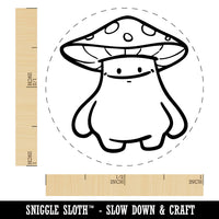 Cartoon Mushroom Man Chubby Cute Spots Self-Inking Rubber Stamp for Stamping Ink Stamper Crafting Planners