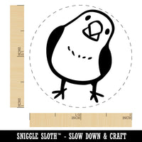 Curious Finch Bird Tilting Head Self-Inking Rubber Stamp for Stamping Ink Stamper Crafting Planners
