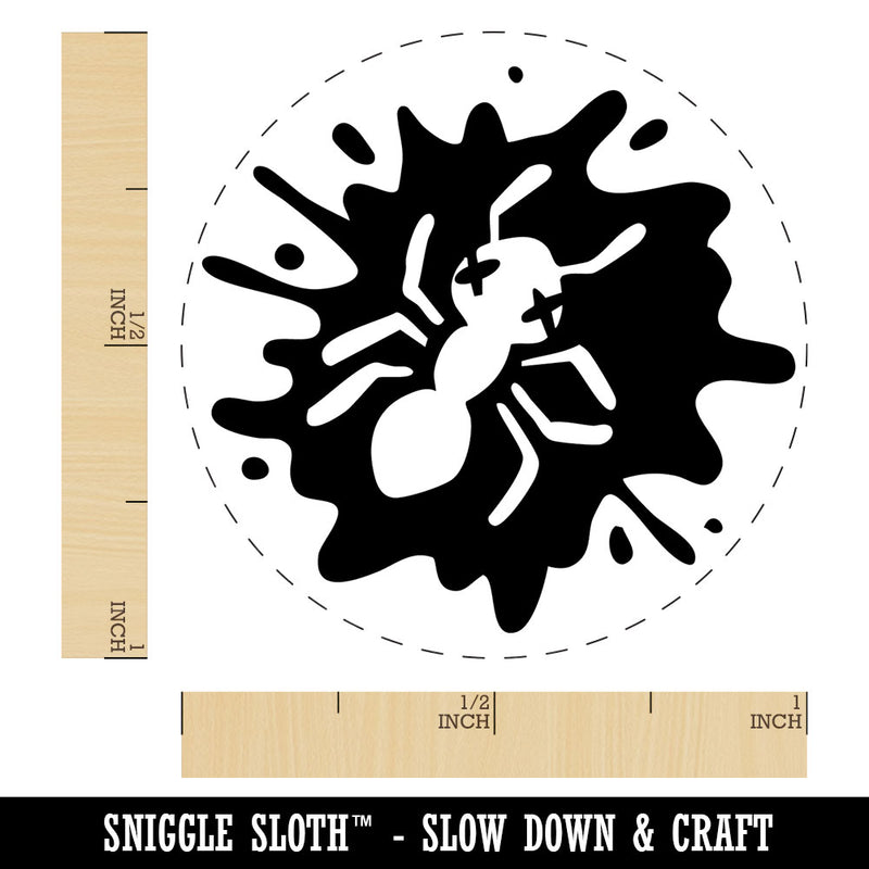Dead Bug Squished Splatter Ant Insect Self-Inking Rubber Stamp for Stamping Ink Stamper Crafting Planners