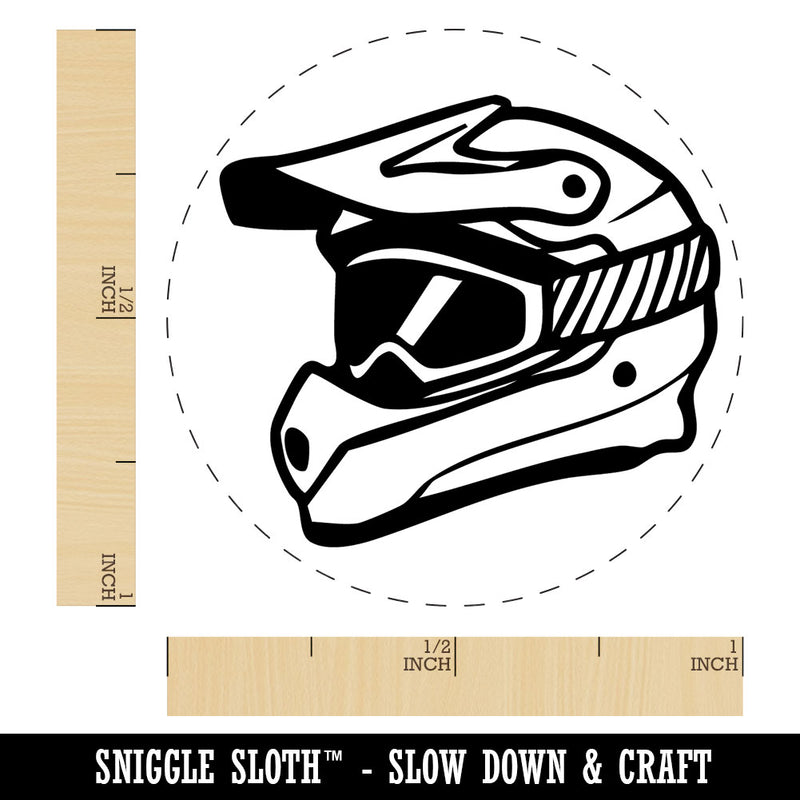 Dirt Bike Helmet Extreme Sports Self-Inking Rubber Stamp for Stamping Ink Stamper Crafting Planners