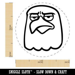 Disappointed Bald Eagle Frown America Self-Inking Rubber Stamp for Stamping Ink Stamper Crafting Planners
