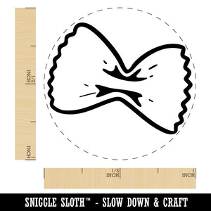 Farfalle Bow Tie Butterfly Pasta Self-Inking Rubber Stamp for Stamping Ink Stamper Crafting Planners