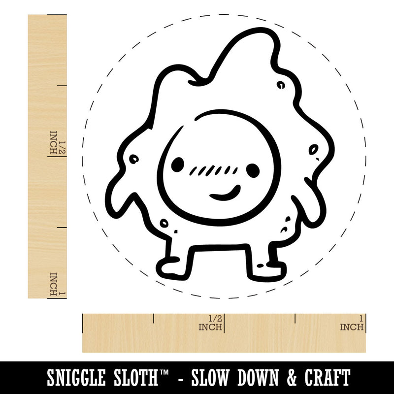 Fried Egg Kawaii Cute Sunny Side Up Self-Inking Rubber Stamp for Stamping Ink Stamper Crafting Planners