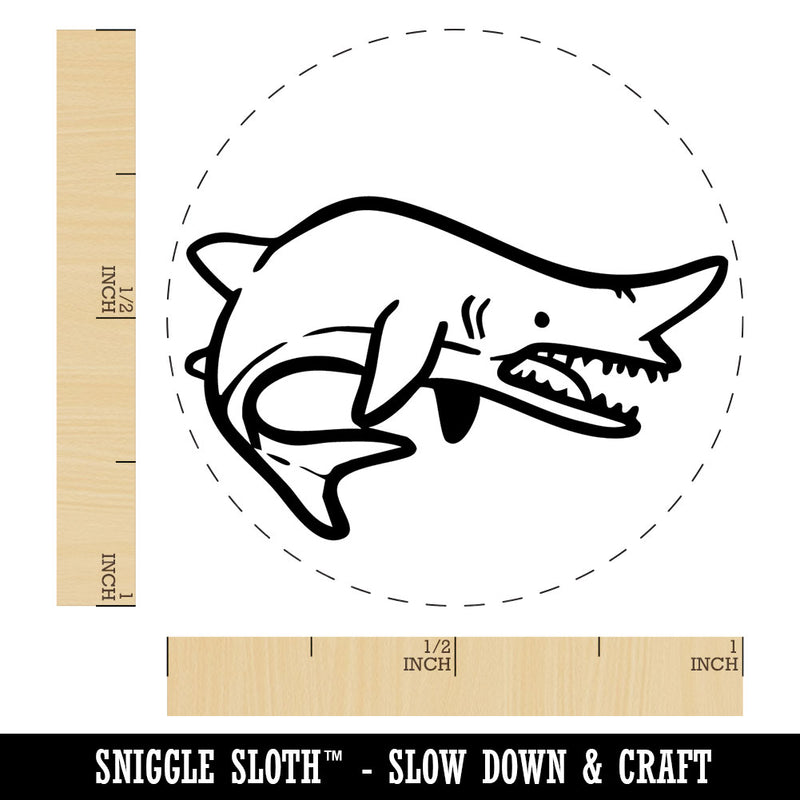 Goblin Shark Ugly Fish Self-Inking Rubber Stamp for Stamping Ink Stamper Crafting Planners
