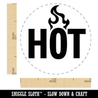 Hot Warning Fire Danger Hazard Self-Inking Rubber Stamp for Stamping Ink Stamper Crafting Planners