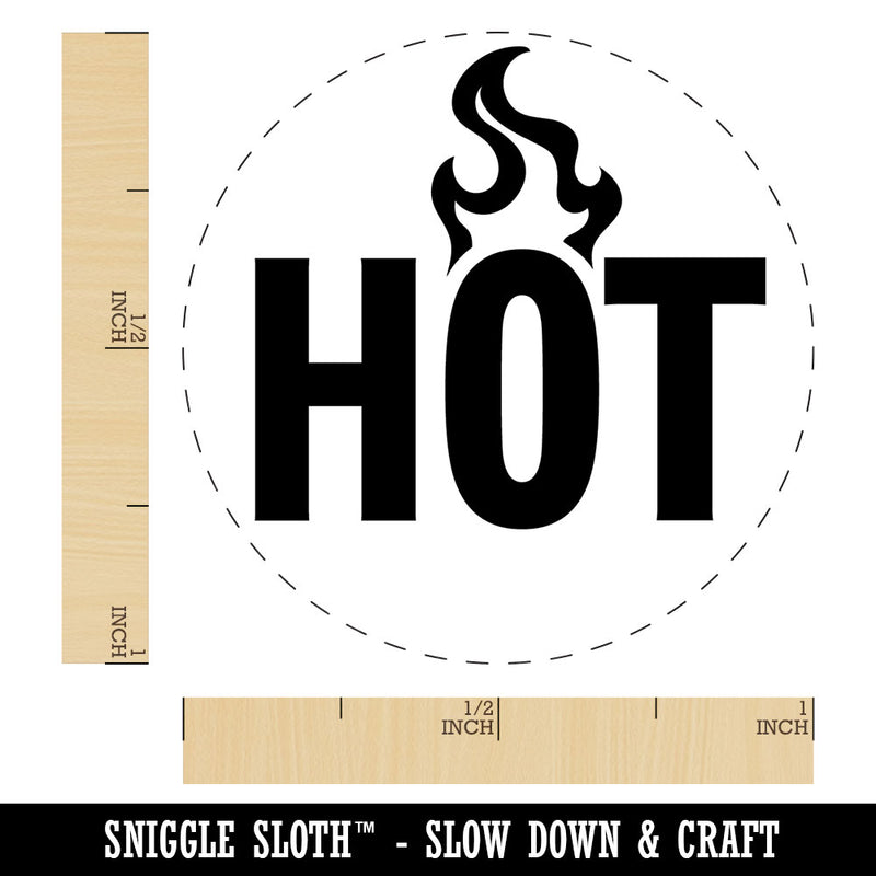 Hot Warning Fire Danger Hazard Self-Inking Rubber Stamp for Stamping Ink Stamper Crafting Planners